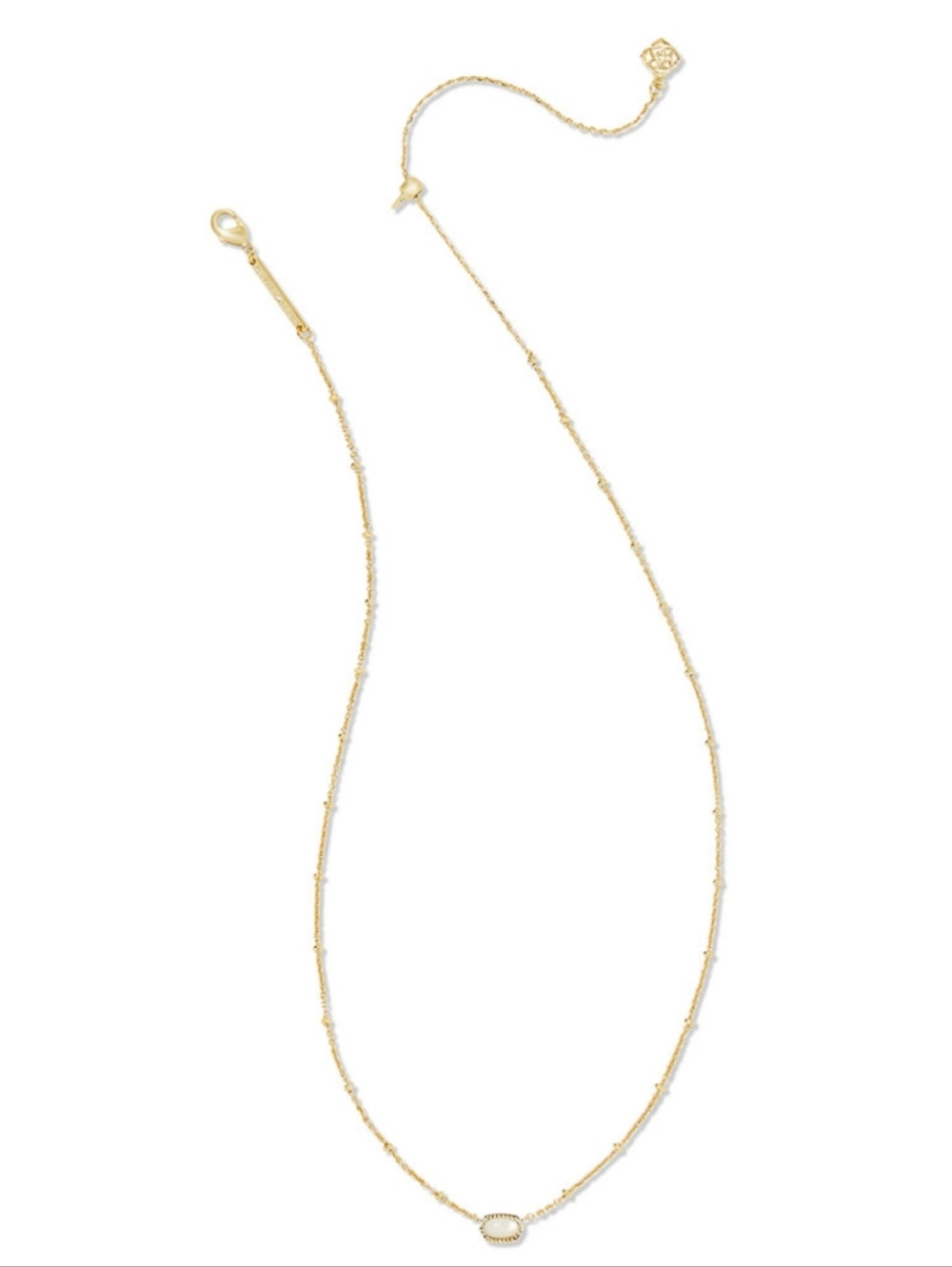 Kendra Scott Elisa 2 PC Mother Of Pearl & Pave Necklace Gift Set, NIB - Picture 5 of 6
